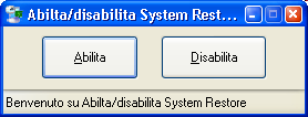 System Restore Disabler screenshot